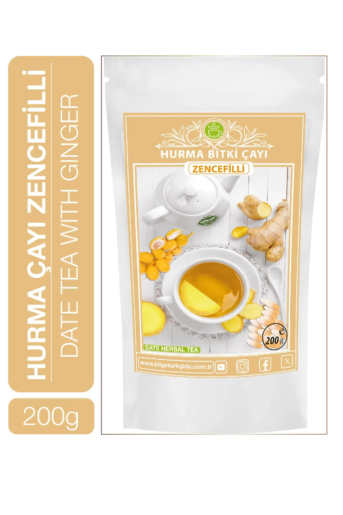Zencefilli Hurma Çayı - 200 Gr