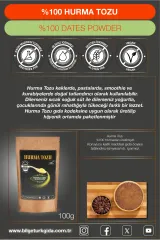 Hurma Tozu – Doğal ve Katkısız Tatlandırıcı - 100 Gr