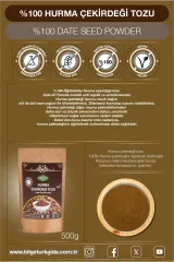 Hurma Çekirdeği Tozu – Katkısız, Doğal ve Şifalı - 500 Gr