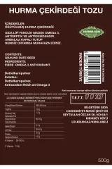 Hurma Çekirdeği Tozu – Katkısız, Doğal ve Şifalı - 500 Gr