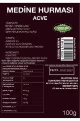 Acve Hurması (Ajwa) – Medine’nin Şifalı Siyah Hurması - 100 Gr