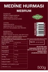 Mebrum Hurması – Doğal, Etli ve Hafif Tatlı Hurma - 500 Gr