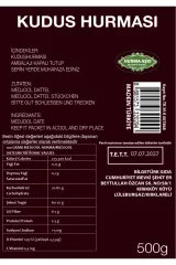 Kudüs Hurması – Filistin’in Doğal ve Geleneksel Hurması - 500 Gr